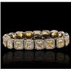 Image 3 : Platinum 41.79ctw Diamond Bracelet