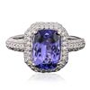 Image 3 : 14KT White Gold 3.45ct Tanzanite and Diamond Ring
