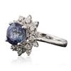 Image 4 : 14KT White Gold 3.40ct Tanzanite and Diamond Ring