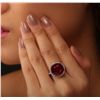 Image 2 : 14KT White Gold 12.94ct Ruby and Diamond Ring