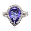 Image 3 : 14KT White Gold 4.01ct Tanzanite and Diamond Ring