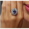 Image 1 : 14KT White Gold 2.38ct Tanzanite and Diamond Ring