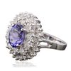 Image 4 : 14KT White Gold 2.38ct Tanzanite and Diamond Ring