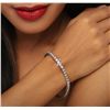 Image 5 : 14KT White Gold 4.10ctw Diamond Tennis  Bracelet