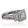 Image 2 : 18KT White Gold 2.19ctw Diamond Ring