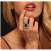 Image 5 : 14KT White Gold 3.22ct Emerald and Diamond Ring