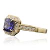 Image 4 : 14KT Yellow Gold 1.78ct Tanzanite and Diamond Ring