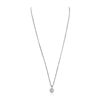 Image 4 : 14KT White Gold 0.93ctw Diamond Pendant With Chain