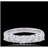 Image 3 : 14KT White Gold 0.69ctw Diamond Ring