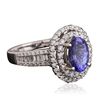 Image 4 : 14KT Two-Tone Gold 1.28ct Tanzanite and Diamond Ring