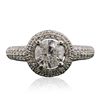 Image 3 : 14KT White Gold 1.89ctw Diamond Ring