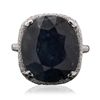 Image 3 : 18KT White Gold 17.38ct Sapphire and Diamond Ring