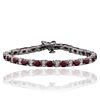 Image 3 : 14KT White Gold 7.35ctw Ruby and Diamond Bracelet