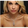 Image 1 : 18KT Two-Tone Gold 4.56ctw Diamond Necklace