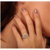 Image 5 : 18KT Two-Tone Gold 1.26ctw Diamond Engagement Ring