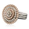 Image 4 : 14KT Two-Tone Gold 0.58ctw Diamond Ring