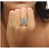 Image 5 : 14KT Two-Tone Gold 0.58ctw Diamond Ring