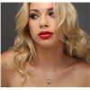 Image 2 : 14KT White Gold Pearl and Diamond Pendant