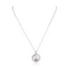 Image 3 : 14KT White Gold Pearl and Diamond Pendant