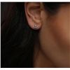 Image 6 : 14KT White Gold 1.17ctw Diamond Solitaire Earrings