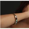 Image 5 : 14KT Yellow Gold 0.47ctw Diamond Bangle