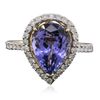 Image 1 : 14KT Yellow Gold 2.80ct Tanzanite and Diamond Ring