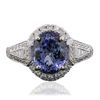 Image 3 : 14KT White Gold 3.03ct Tanzanite and Diamond Ring