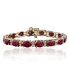 Image 3 : 14KT Yellow Gold 16.16ctw Ruby and Diamond Bracelet