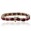 Image 9 : 14KT Yellow Gold 16.16ctw Ruby and Diamond Bracelet