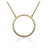 Image 3 : 18KT Yellow Gold 1.00ctw Diamond Pendant With Chain