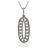 Image 4 : 14KT White Gold 1.79ctw Diamond Pendant With Chain