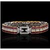 Image 3 : 18KT White Gold 9.31ctw Ruby and Diamond Bracelet