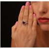 Image 2 : 14KT White Gold 4.95ct Ruby and Diamond Ring