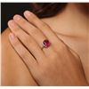 Image 5 : 14KT White Gold 3.73ct Ruby and Diamond Ring