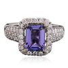 Image 3 : 14KT Two-Tone Gold 2.22ct Tanzanite and Diamond Ring