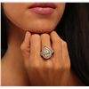 Image 2 : 18KT White Gold 4.01ctw Diamond Ring