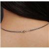 Image 5 : 14KT White Gold 8.59ctw Tanzanite and Diamond Pendant With Chain