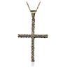 Image 3 : 14KT Yellow Gold 1.00ctw Diamond Pendant With Chain