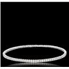 Image 3 : 14KT White Gold 2.75ctw Diamond Bangle Bracelet