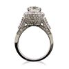Image 6 : 14KT White Gold 3.87ctw Round Brilliant Cut Diamond Ring