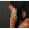 Image 5 : 14KT White Gold 4.48ct Tanzanite and Diamond Ring