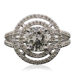 14KT White Gold 1.54ctw Diamond Ring