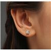 Image 1 : 14KT White Gold 1.13ctw Diamond Solitaire Earrings