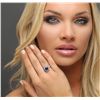 Image 5 : 14KT White Gold 3.00ct Sapphire and Diamond Ring