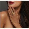 Image 1 : 14KT Yellow Gold 16.95ct Citrine and Diamond Ring