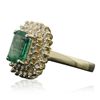 Image 2 : 14KT Yellow Gold 1.96ct Emerald and Diamond Ring