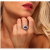Image 3 : 14KT White Gold 3.85ct Tanzanite and Diamond Ring