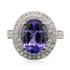 Image 3 : 14KT Two-Tone 2.01ct Tanzanite and Diamond Ring