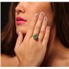 Image 5 : 14KT Yellow Gold 2.86ct Emerald and Diamond Ring