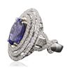 Image 4 : 14KT White and Yellow Gold 6.46ct Tanzanite and Diamond Ring